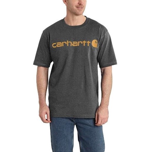 Men's Heavyweight Short-Sleeve Logo Graphic T-Shirt in Carbon Heather