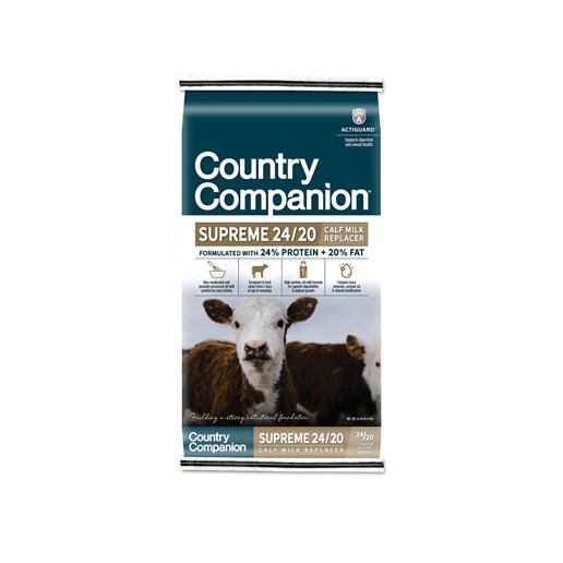 Country Companion Supreme 24/20 Calf Milk Replacer, 25-Lb