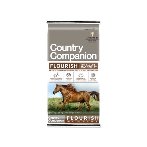 Country Companion Flourish 14% All Life Stages Equine Pellet, 50-Lb