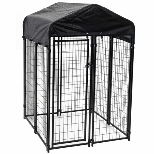 Lucky Dog Uptown Kennel 6-Ft x 4-Ft x 4-Ft Dog Kennel with Cover