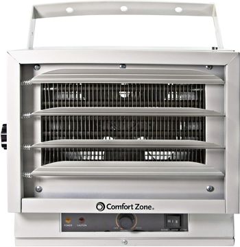 Comfort Zone 5,000-Watt Deluxe Utility Wall Mount Heater - Heaters | Comfort  Zone | Coastal Country
