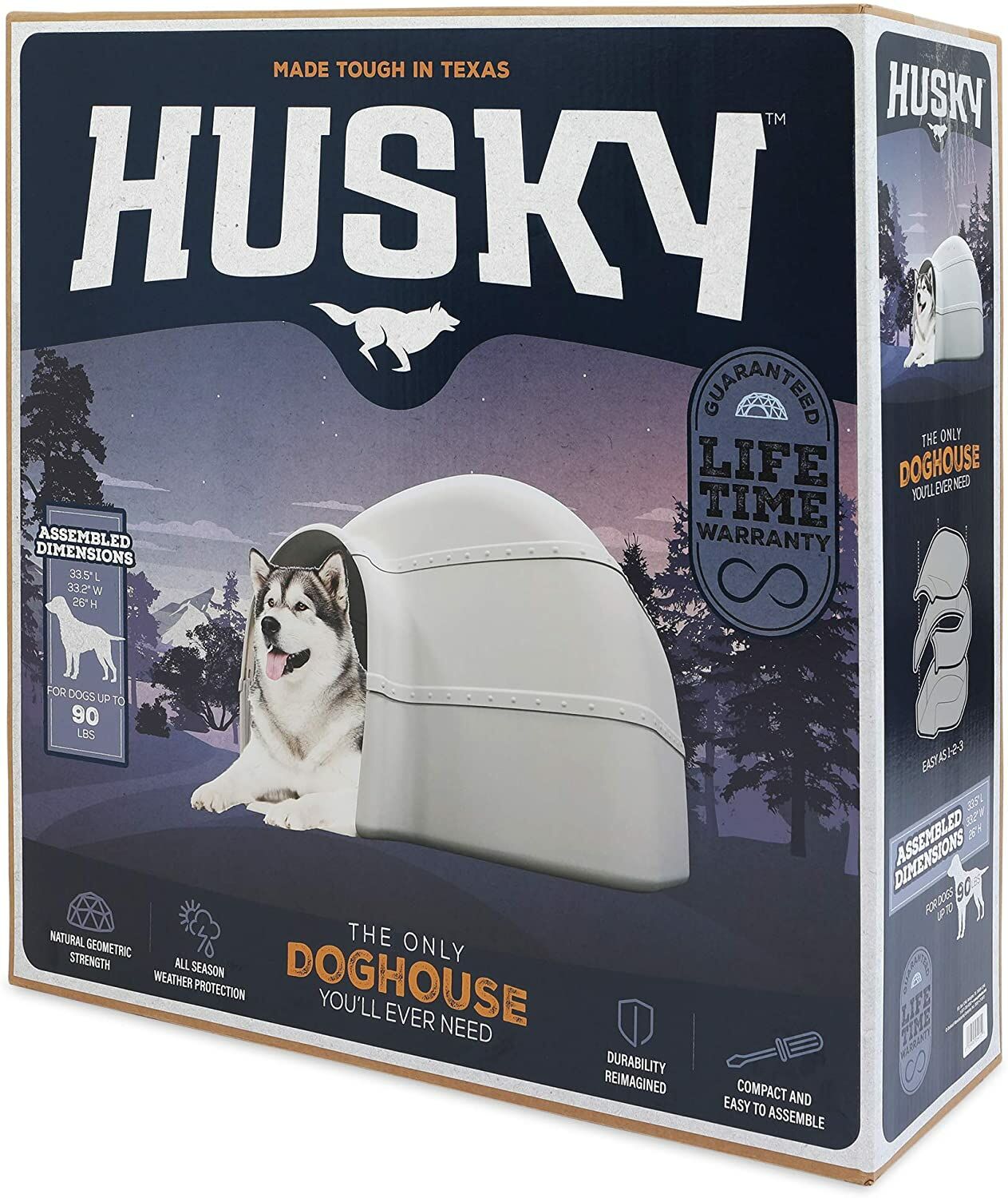 Husky Dog House Outdoor Shelter, Large