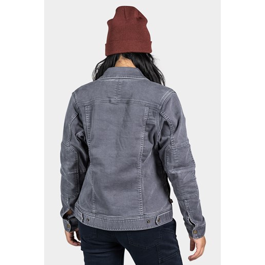 Dovetail Workwear Women's Thermal Trucker Jacket in Grey