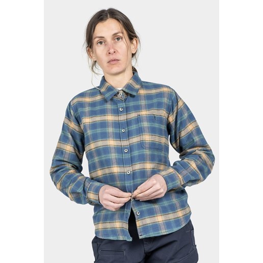 Dovetail Workwear Women's Givens Flannel Workshirt in Vintage Blue