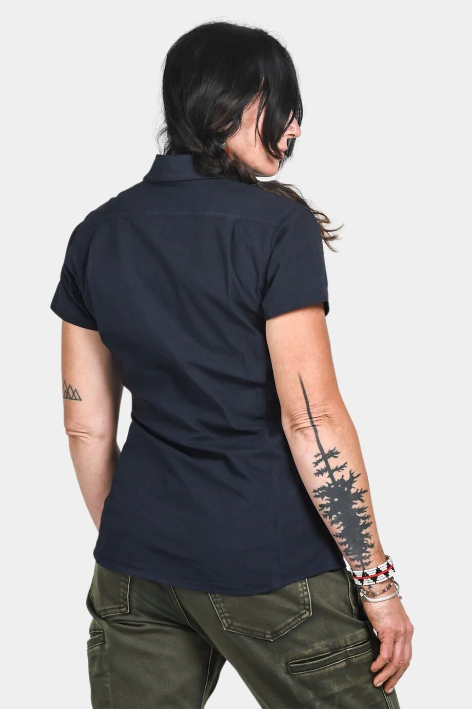 Women's Mechanic’s Work Shirt in Navy