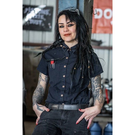 Women's Mechanic’s Work Shirt in Navy