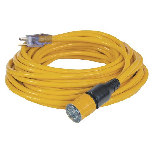 Lighted Locking CGM Extension Cord, 50-Ft