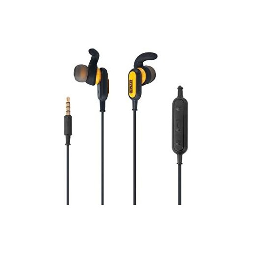 DeWALT Jobsite Earphones, Wired 3.5mm