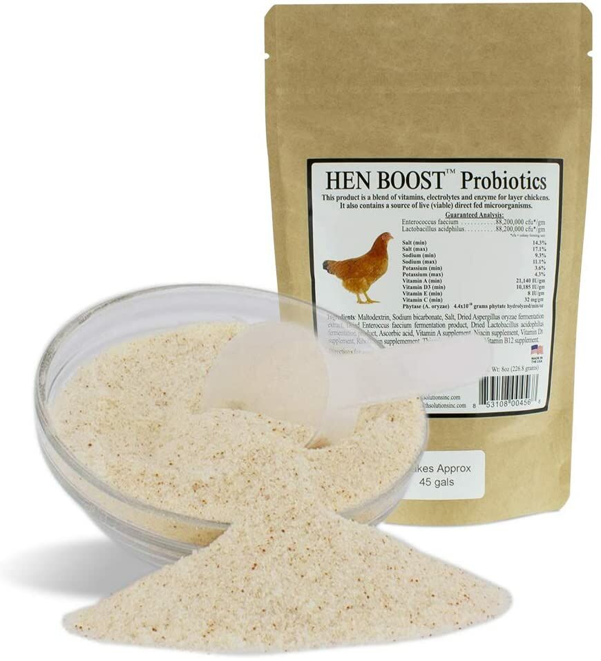 Hen Boost™ Probiotics & Digestive Enzymes for Chickens, 8-Oz Bag