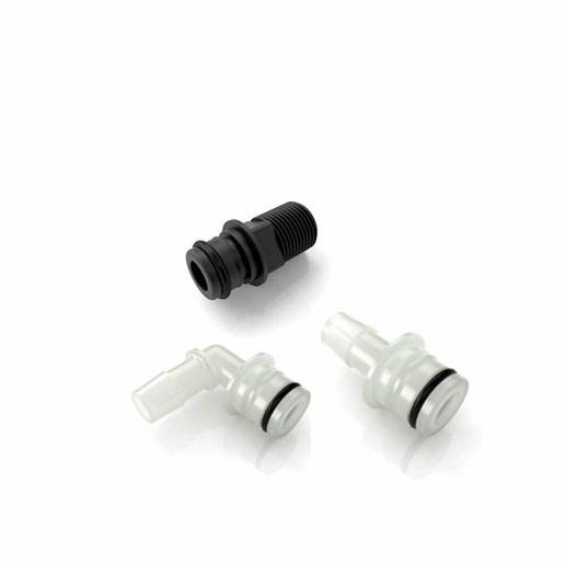 Quick Attach Fitting Kit, 3/8-In, 3-Pc