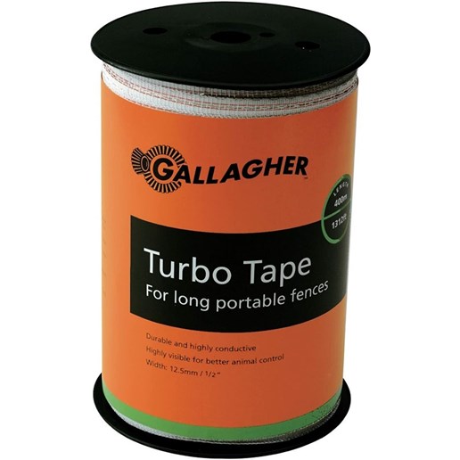 1312-Ft x 0.5-In Turbo Tape Electric Fencing Wire in White