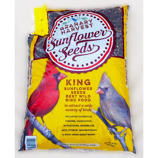 King Sunflower Seed Wild Bird Food, 20-Lb