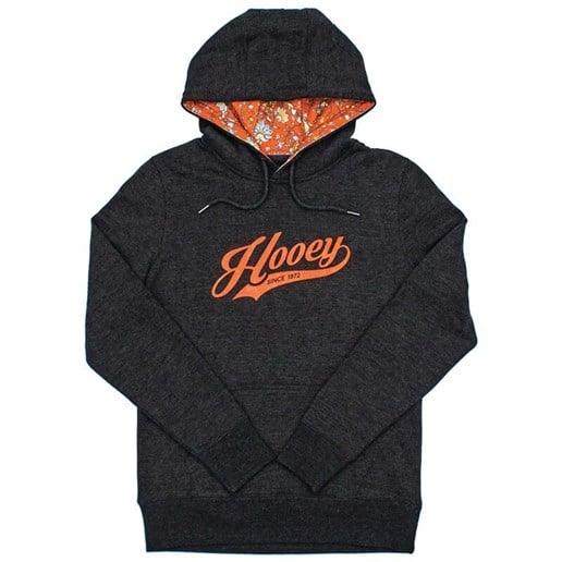 Women's Hooey Prairie Hooey Logo Hoody in Charcoal