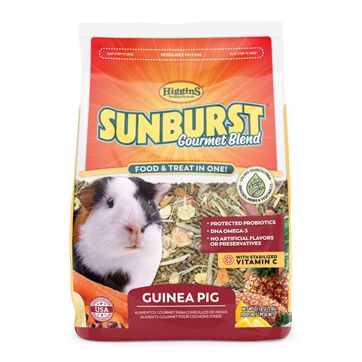 Higgins Sunburst Gourmet Blend Guinea Pig, 6-Lb Bag