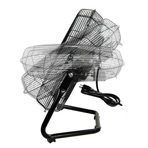Comfort Zone High Velocity 3-Speed Floor Fan, 20-In