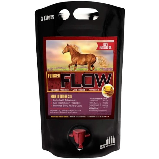 Flaxen Flow Flax Oil Equine Supplement, 3-Li Bag