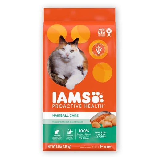 IAMS™ Proactive Health Hairball Care with Chicken and Salmon Dry Cat Food, 7-Lb