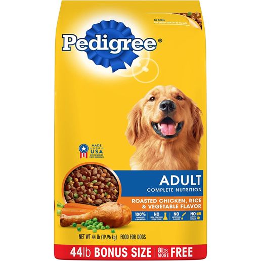 Pedigree Roasted Chicken, Rice Vegetable Flavor Adult Dry Dog