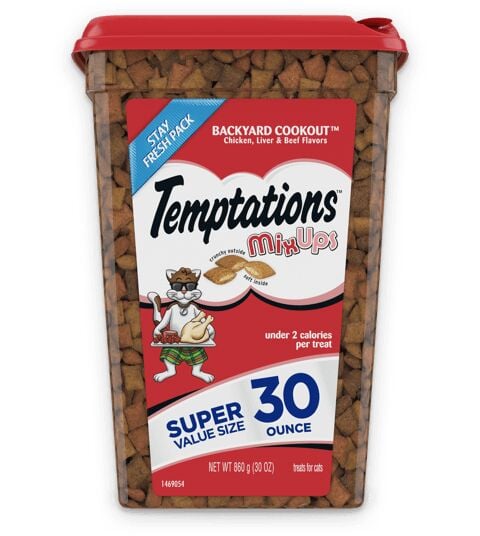 Temptations MixUps Backyard Cookout™ Chicken, Liver, And Beef Flavor Cat Treat, 30-Oz