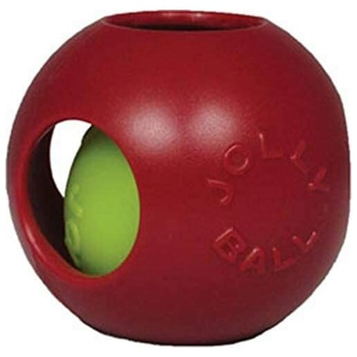 4.5-In Teaser Ball Dog Toy in Red