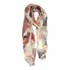 Women's Lightweight Abstract Floral Scarf in Pink
