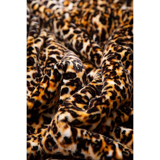 Leopard Print Sherpa Throw Blanket