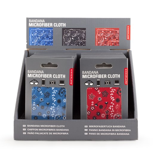 Microfiber Cleaning Cloth in Bandana Pattern (ASSORTED)