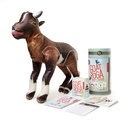 Goat Yoga Party Game with Inflatable Goat