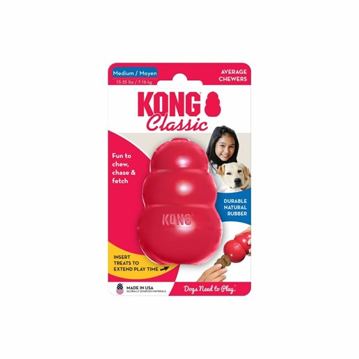 Medium KONG® Classic Red Dog Toy