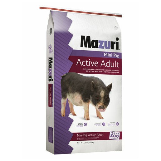 Mazuri Active Adult Mini Pig, 25-Lb