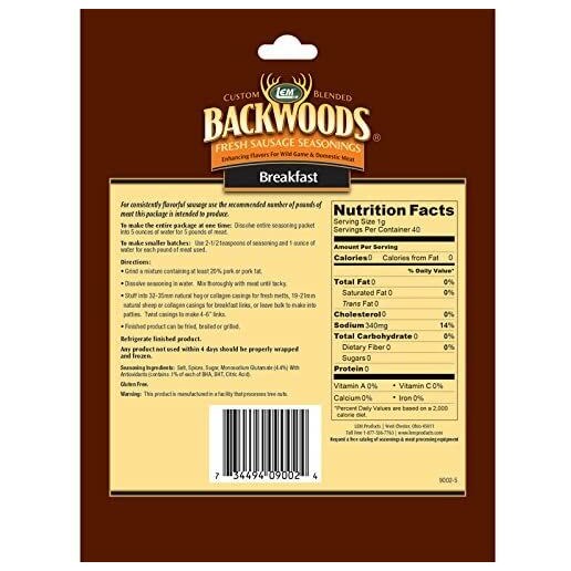 Backwoods Breakfast Fresh Sausage Seasoning, 1.7-Oz