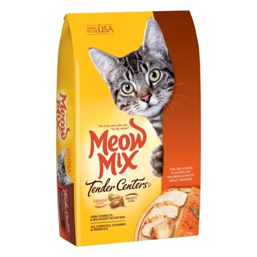 Meow Mix Tender Centers Salmon and White Meat Chicken Flavor, 13.5-lb Bag Dry Cat Food