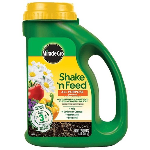 Miracle-Gro Shake 'n Feed All Purpose Plant Food, 4.5-lb Bag