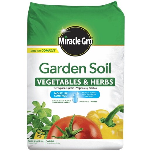 Miracle-Gro Garden Soil for Vegetable and Herbs, 1.5-cu ft Bag