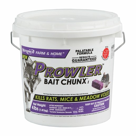 Prowler Chunx Rodent Bait, 4-Lb Bucket
