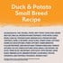 L.I.D. Grain Free Small Breed Duck and Potato Dry Dog Food, 4-Lb