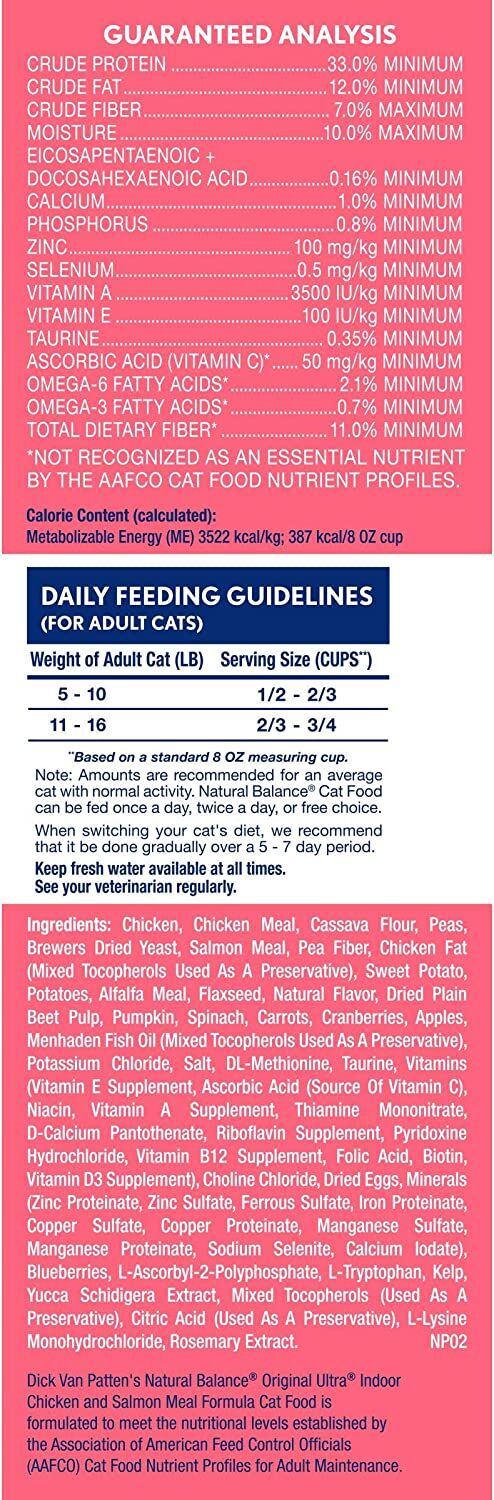 Ultra Chicken Meal & Salmon Meal Dry Cat Food, 6-lb