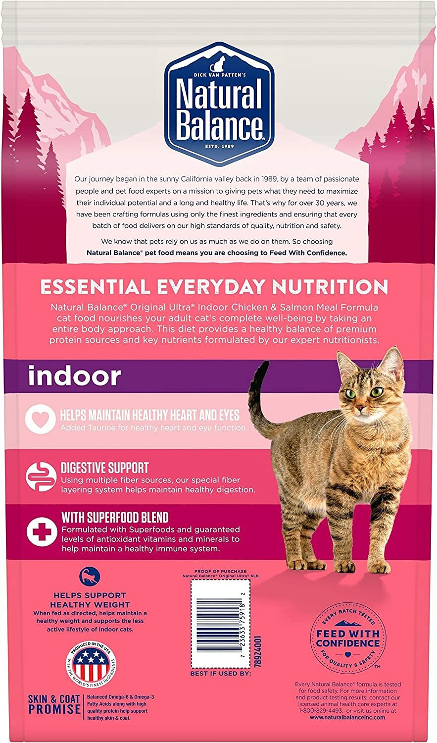 Ultra Chicken Meal Salmon Meal Dry Cat Food, 15-lb Food