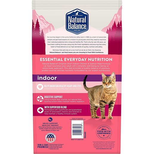 Ultra Chicken Meal & Salmon Meal Dry Cat Food, 15-lb
