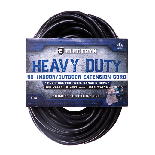 50-Ft 10-Ga Heavy Duty Extension Cord