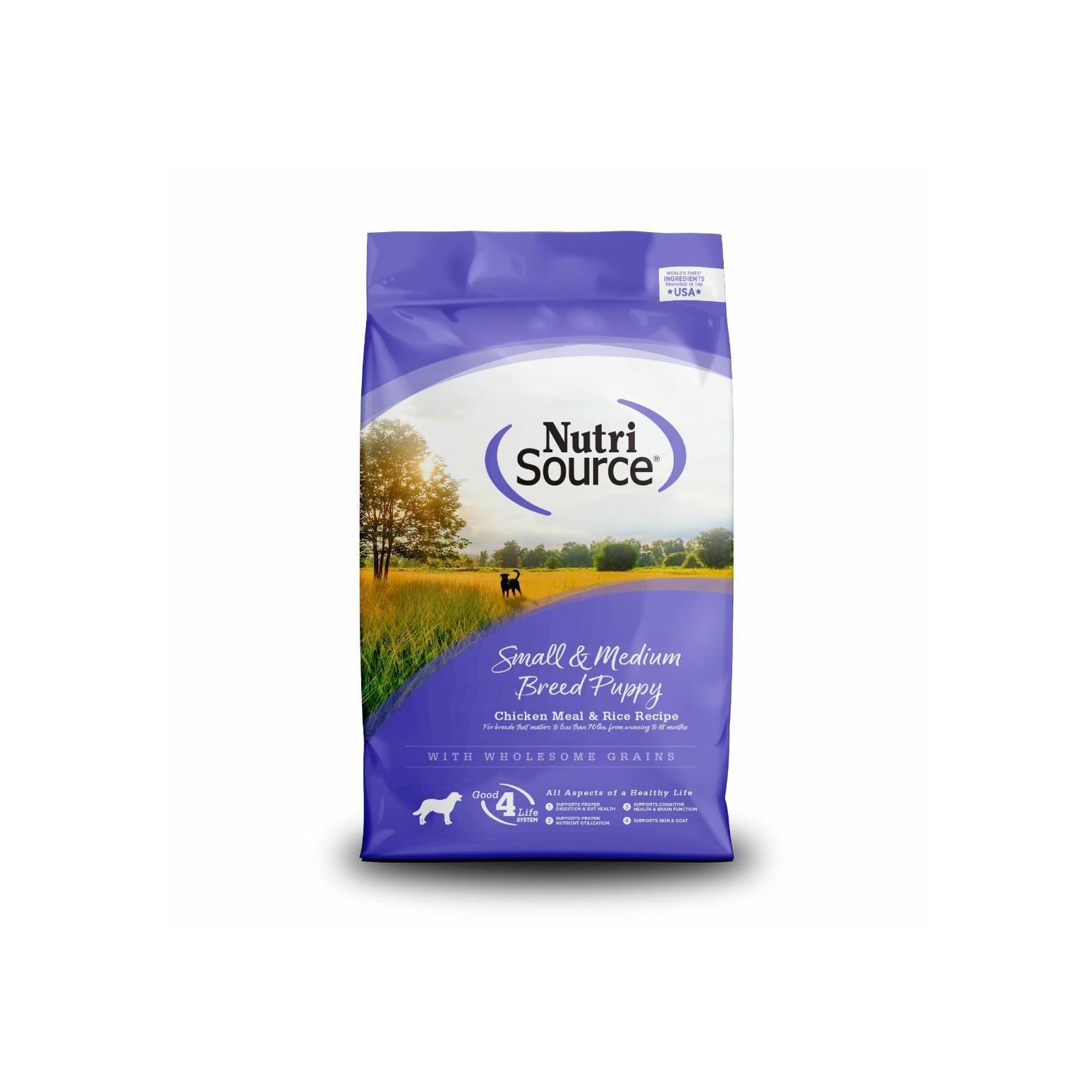 NutriSource Small Medium Breed Puppy Chicken Rice Dry Dog Food