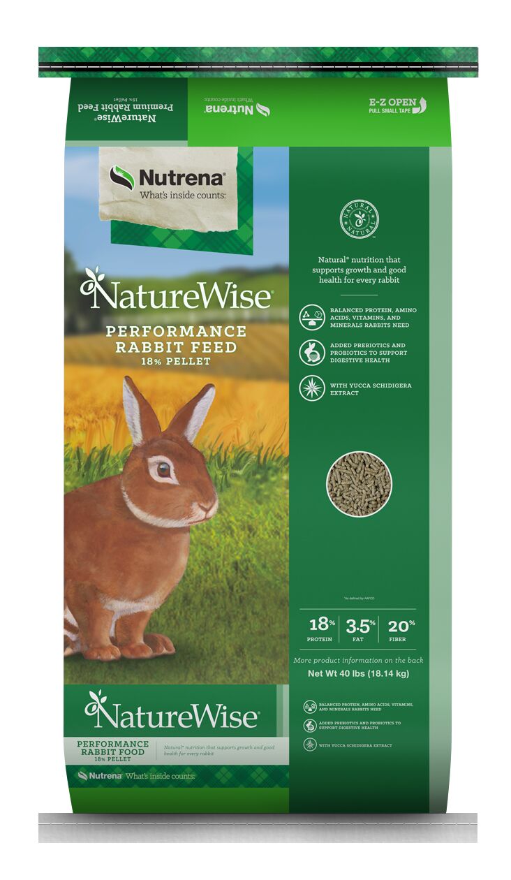 NatureWise 18% Performance Rabbit, 40-Lb