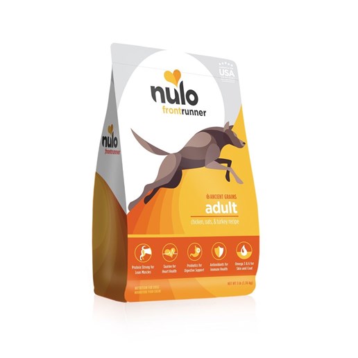 Nulo Frontrunner Adult Dog with Chicken, Oats, & Turkey Dry Food, 3-Lb Bag