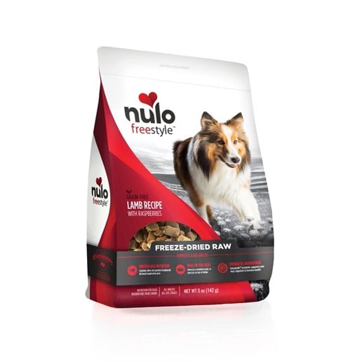 Nulo FreeStyle Dog Freeze-Dried Raw Grain-Free Lamb With Raspberries, 5-Oz Bag