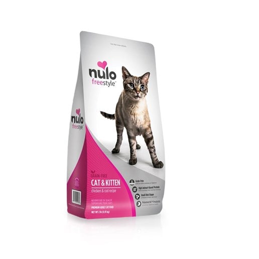 Nulo FreeStyle Cat & Kitten Grain-Free Chicken & Cod Dry food, 2-Lb Bag