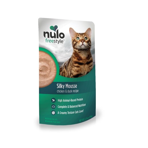 Nulo FreeStyle Cat Silky Mousse Chicken Duck 2.8 OZ Pouch