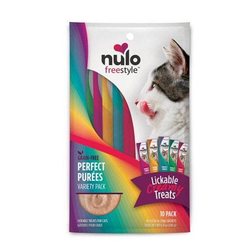Nulo FreeStyle Cat GF Puree Variety Pack, .5-Oz 6-Pk