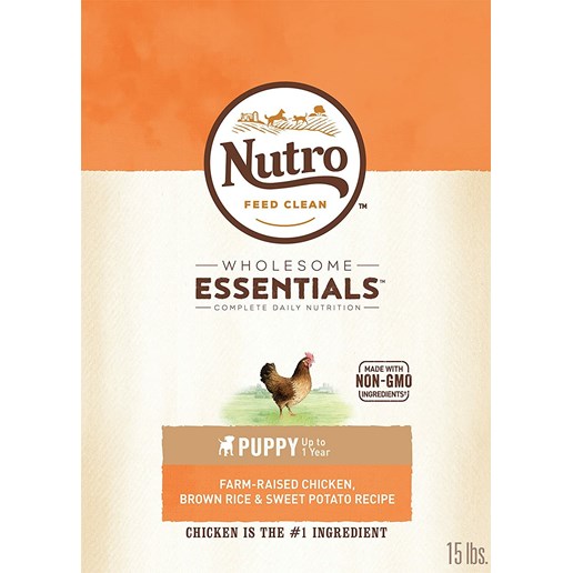 Nutro Wholesome Essentials Chicken, Rice & Sweet Potato Puppy Dry Dog Food, 15-Lb Bag