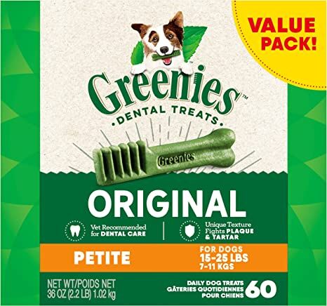 Greenies™ Dental Treats, Original Flavor, Petite Dog, 60-Ct