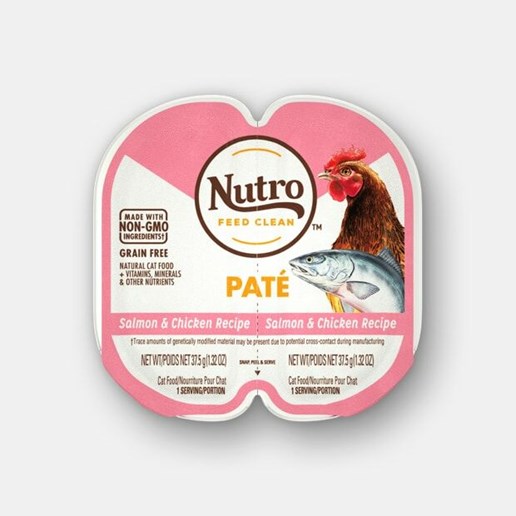 Nutro Grain Free Pate Salmon & Chicken Wet Cat Food, 2.6-Oz